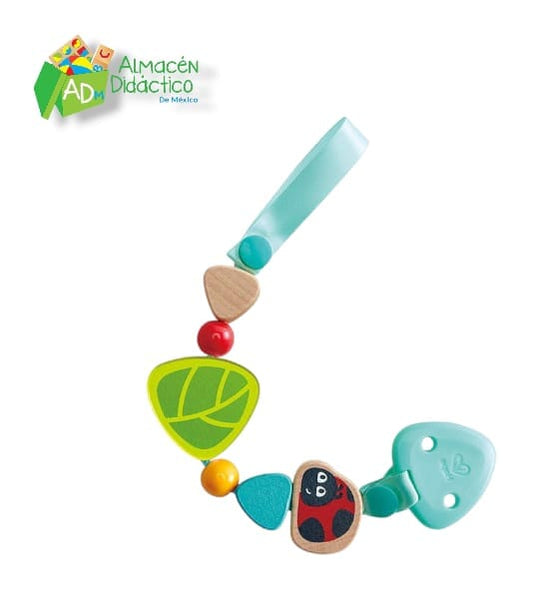 CLIP PARA CHUPETES DE MARIQUITA - HAPE - LADYBUG PACIFIER CLIP