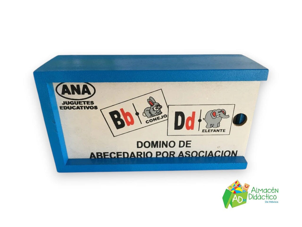 DOMINO DE MADERA ABECEDARIO POR ASOCIACIÓN
