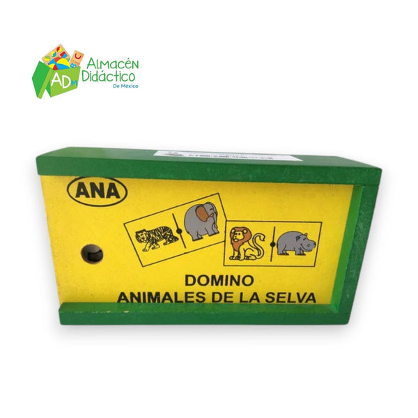 DOMINO DE MADERA ANIMALES DE LA SELVA