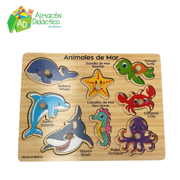 RESAQUE CON PIJA ANIMALES DEL MAR