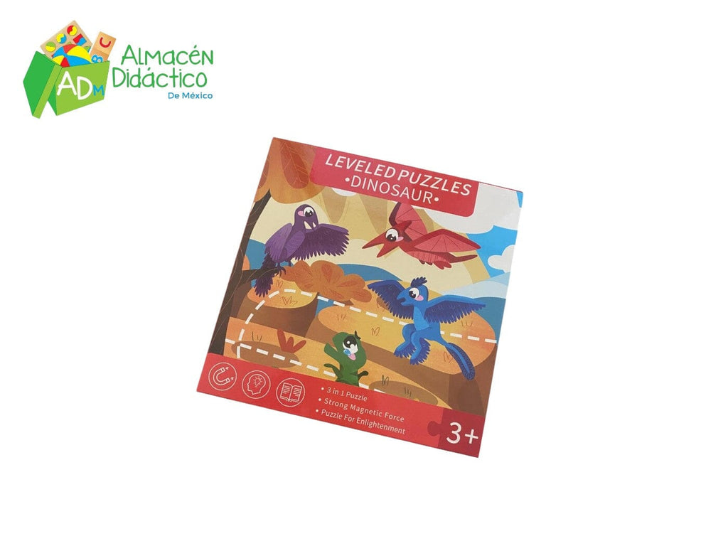 ROMPECABEZAS 3 EN 1 DINOS