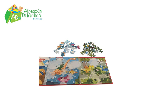 ROMPECABEZAS 3 EN 1 DINOS