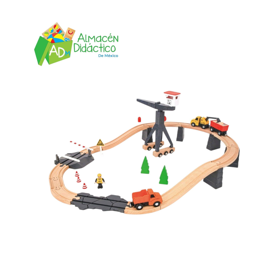SET TREN DE MADERA CONSTRUCCION