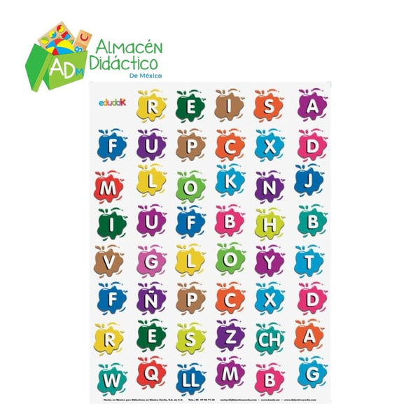 TAPETE ABECEDARIO CON 5 CUBOS