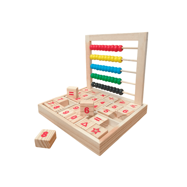 Abaco con bloques de estudio