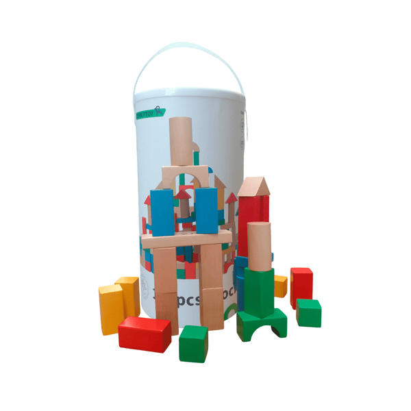 Bloques de madera 100 piezas