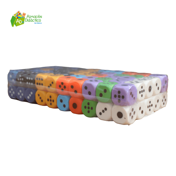 DADO GRANDE COLORES 100 PZS