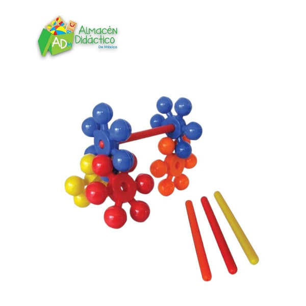 ESTRELLA GIGANTE DE COLORES CON POSTES