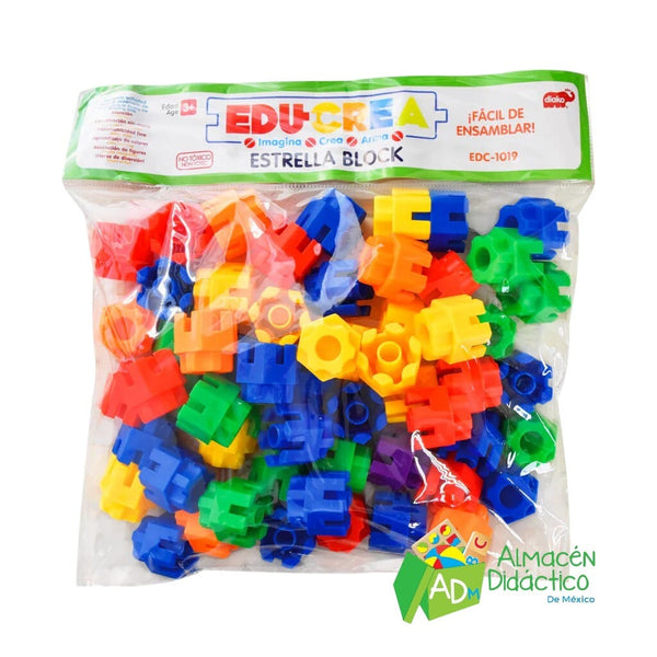 ESTRELLA BLOCK MATERIAL DE ENSAMBLE- EDUCREA