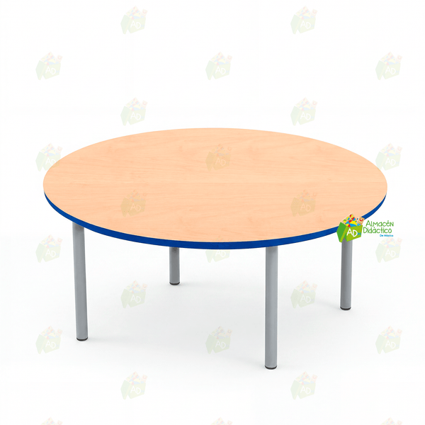 MESA JARDIN DE NIÑOS CIRCULAR COLOR NATURAL (SOBRE PEDIDO)