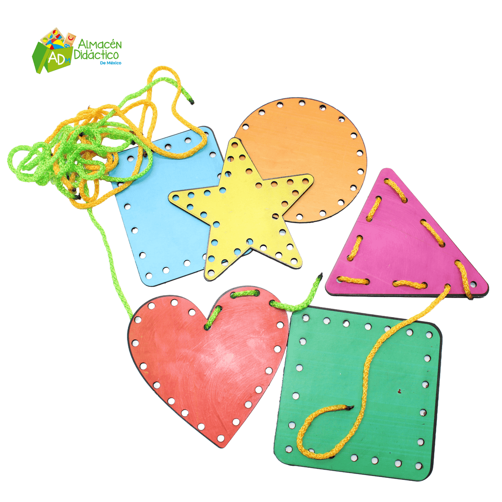 JUEGO DE ENSARTE CON 6 PIEZAS - FIGURAS GEOMETRICAS