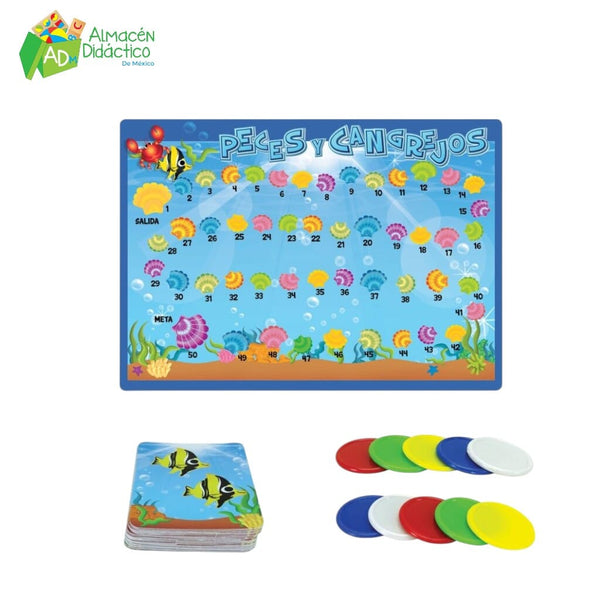 JUEGO DE PECES Y CANGREJOS