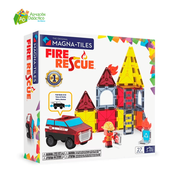 MAGNA-TILES FIRE RESCUE / RESCATE CONTRA INCENDIOS
