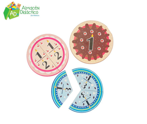 PASTEL DE FRACCIONES MADERA