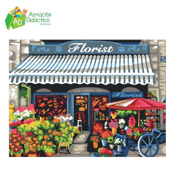 PINTA POR NUMERO - BAJO LA FLORERIA