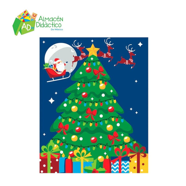 PINTA POR NUMERO - ARBOL DE NAVIDAD