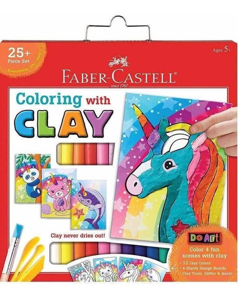 COLOREA CON PLASTILINA AL UNICORNIO - FABER CASTELL - DO ART COLING WITH CLAY UNICORN